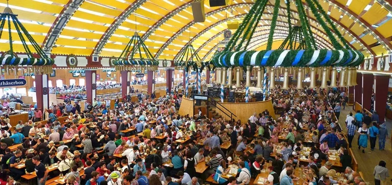 Löwenbräu-Festhalle Tent: Enjoy Bavarian Beer and Tradition